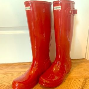 Red Hunter Rain Boots